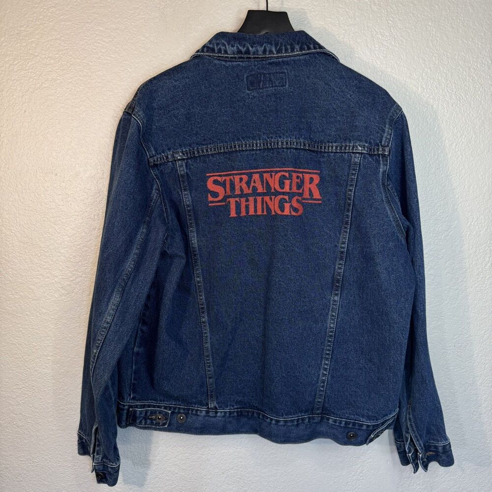 Authentic Netflix Employee Denim Jacket Exclusive Stranger Things Merch Size XL